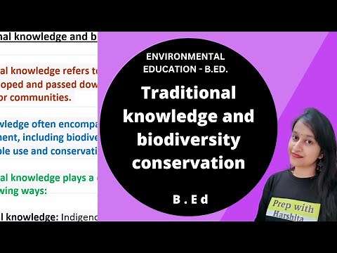 Traditional knowledge and Biodiversity Conservation | Environmental Education