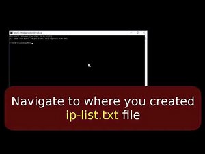 Simple Way To Scan Network Using Windows Command - No Software Needed