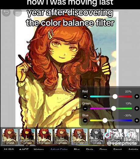 How to Find the Color Balance Filter in ibisPaint X