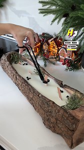 DIY vibes rustic log candle for ultimate cozy décor | Hollywood Journal