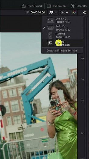 How To Change Your Timeline Resolution In Davinci Resolve #davinciresolve
