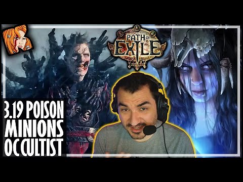 KRIPP’S 3.19 POISON MINIONS OCCULTIST BUILD! - Path Of Exile