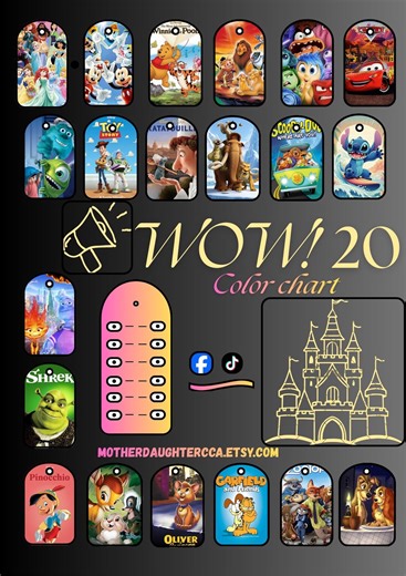 Color Chart Blank Printable in Digital PDF Format, Perfect for Organizing Acrylic Markers and Alcohol Markers. 20 Patterns. - Etsy