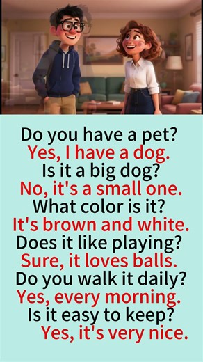 Talking About Pets in English | Simple Daily Conversation Practice | Easy English For Beginner