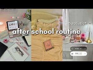 AFTER SCHOOL ROUTINE *realistic* 📓🎀 || homework, productive, relaxing..