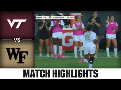 Virginia Tech vs. Wake Forest Match Highlights | 2025 ACC Women's Soccer