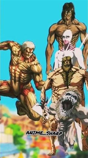 Armored Titan vs All Titans #anime