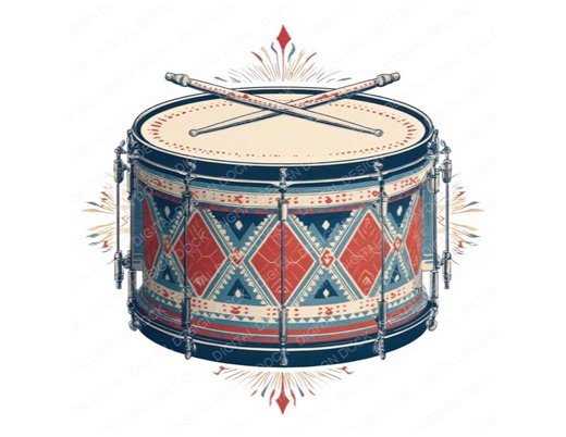 Drum PNG Clipart, 12x Folk Art Drum Clip Art Set, Printable Watercolor Art, High Quality PNG JPG, Digital Download, Transparent Background - Etsy