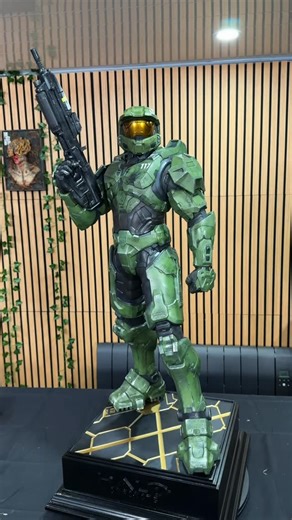 Virtual Devil on Instagram: "Halo Infinite Master Chief 1/3 scale Print by me on @uniformation3dprinter Gk3 ultra , painted by @mickael.malet , 3D file by @galacticarmory"