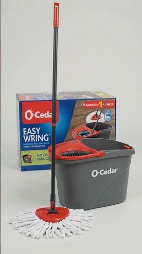O-Cedar EasyWring Spin Mop - Hands-Free Wringing Magic! Best Mop & Bucket System for Spotless Floors