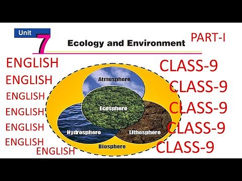 CLASS-9 ENGLISH UNIT-7 ECOLOGY AND ENVIRONMENT