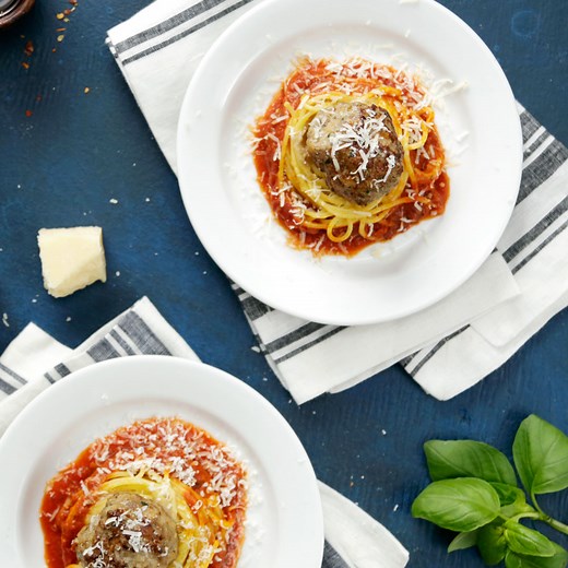 148K views · 766 reactions | Turn your home into a fancy Italian restaurant with your very own spaghetti nest topped with a large meatball. | Tastemade | Facebook