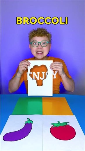 What color should these veggies be? 🥦🤔 Kids learn colors and vegetables #forkids #lessons