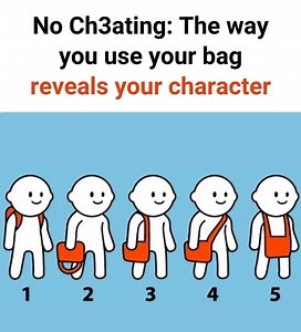 38K views · 58 reactions | No Ch3ating: The way you use your bag reveals your character  Check 1st comment | History Dosage | Facebook