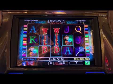 DIAMOND QUEEN SLOT MACHINE BONUS !