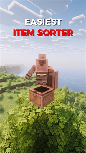 Easy ITEM SORTER Tutorial #minecrafttutorial