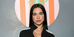 We are obsessed with Dua Lipa's NSFW paper clip dress