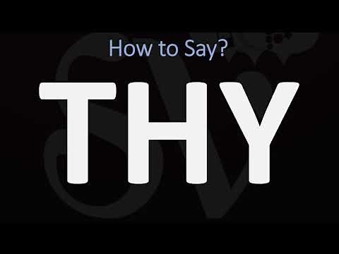 How to Pronounce Thy? (CORRECTLY)