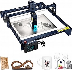 ATOMSTACK A10 Pro Lasergravierer, 10W Offline Unterstützt Lasergravurmaschine mit neuem Einstellknopf und Touch-Bedienfeld, schnelle Montage von Metall, Holz, Glas, 410 x 400 mm