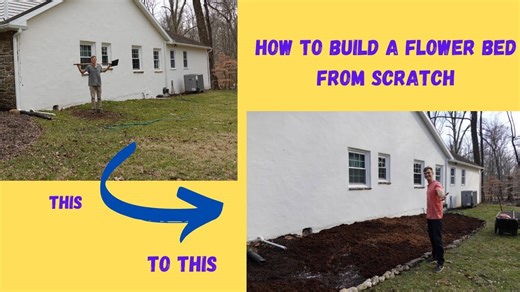 New flower bed from grass for beginners - DIY, inexpensive, easy