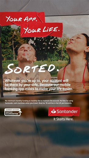 The Santander Everyday Current Account keeps things simple. Spend, send and stay in control, all from your phone with our award-winning app. | Santander UK