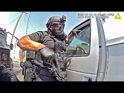 LAPD Officers Shoot Suspect In Van Holding a Replica BB-Gun Rifle
