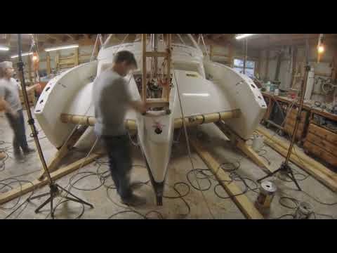 Extreme Bluewater Catamaran Build from Scratch with Simple Plans