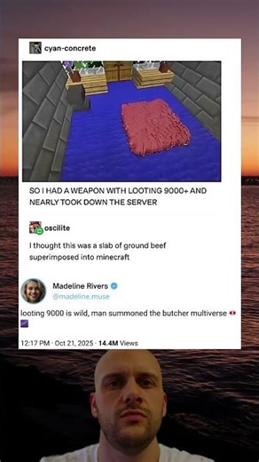 Looting 9000+ Glitch Makes a Giant MEAT SLAB?! 🥩😂 Minecraft Meme