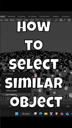 Select Similar Models in Blender Easily! 🔹 Quick Shortcut Tutoria