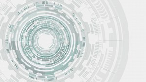 Abstract spinning futuristic technology circle background wallpaper animation loop footage | Premium Stock Video Footage