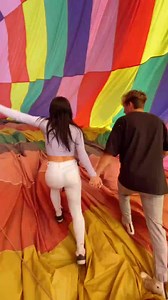 This was so cool!! Flipping in the hot air balloon when it was deflating @britthertz #reels | Creative Crafty Mama