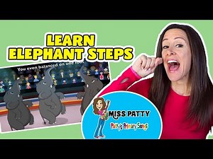 Learn Animal Song for Children and Kids | Elephant Steps Karaoke Circus Song by Patty Shukla