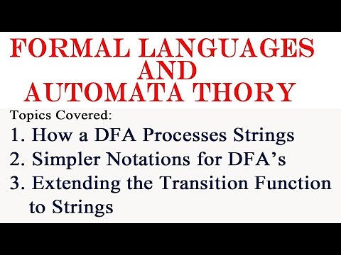 How a DFA Processes Strings || Simpler Notations for DFA's || FLAT || GiriRaj Talks