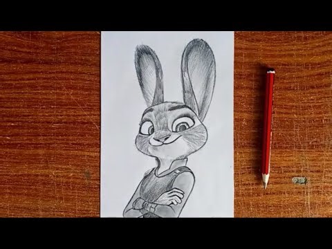 Easy Judy Hopps Drawing Step by Step | Simple Zootopia Tutorial for Beginners