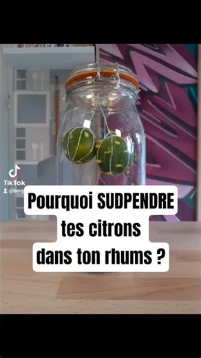 Rhum arrangé Citron Gingembre suspendu