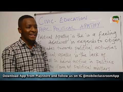 Civic Education 101 - Political Apathy Part 1 - Mobile Classroom App Nigeria