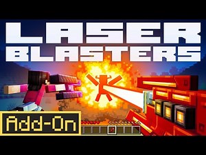 LASER BLASTERS ADDON adds 20 INSANE Blasters to Minecraft Bedrock Survival