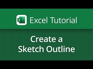 Excel Video Tutorial: Create a Sketch Outline