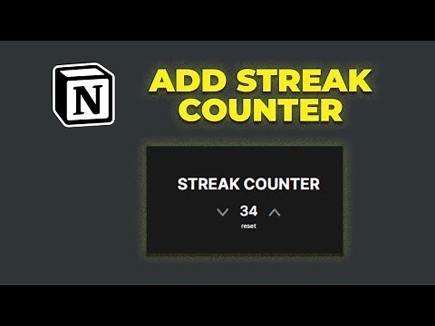 How to Add Streak Counter to Notion | How to add counter to notion 2023