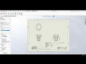SolidWorks Drawings Part - 2 View Layout Standard 3 Views and Model View