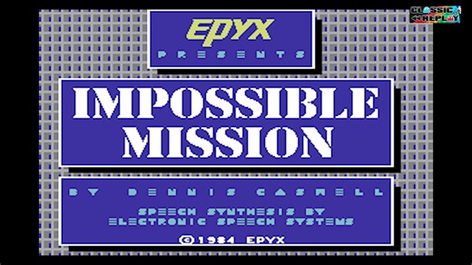 Classic Replay on Instagram: "Stay a while… stay forever!” One of the greatest openings in C64 history. #impossiblemission #C64 #retrogaming #nostalgia"