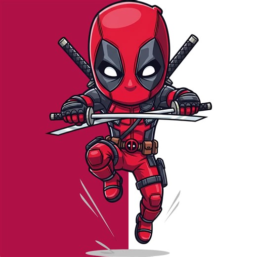 Chibi Deadpool PNG Clipart Bundle: 30  Designs (digital Download) - Etsy