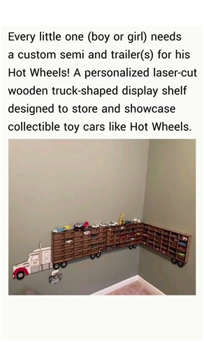 Every little one needs a custom semi and trailer for his Hot Wheels