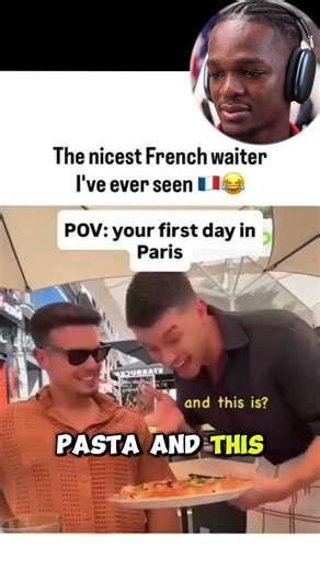 The Nicest French Waiter I've Ever Seen 😂 #funny #trending #trendingshorts #shorts #reaction #viral