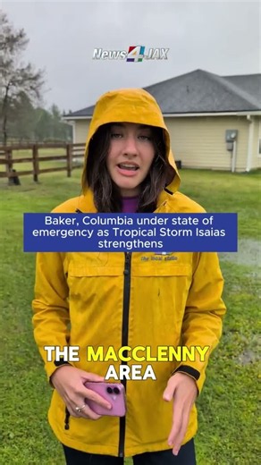 Baker, Columbia counties under state of emergency as Tropical Storm Isaias strengthens