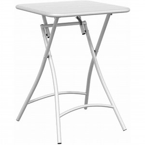 Table de Jardin Blanc 55 x 55 x 73 cm Acier revêtu de poudre vidaXL