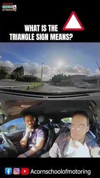 What is the triangle sign means?