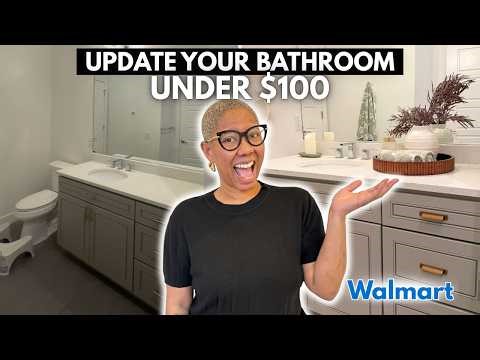 How to Instantly Make Your Bathroom Look More Expensive Using Walmart Home Decor!