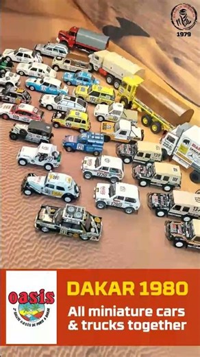 DAKAR 1979 - All miniature cars & trucks together