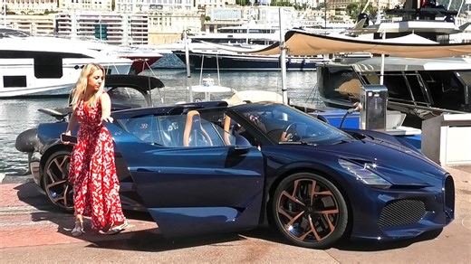 First $5 Million Bugatti Mistral Supercar Arrives in Monaco